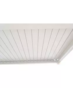 Pergola bioclimatica riviera "clematis" in alluminio bianco 400x300x240 cm